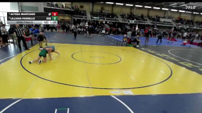 100 lbs Semifinal - Alyssa Marciano, North Providence vs Lilliana Parrillo, Chariho
