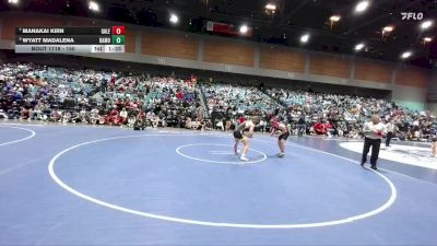 150 lbs Quarterfinal - Manakai Kirn, Galena vs Wyatt Madalena, Battle Mountain