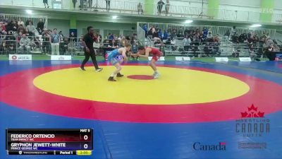 55kg Champ. Round 1 - Federico Ortencio, Team Impact WC vs Gryphon Jewett-White, Prince George WC