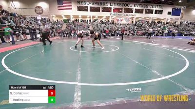 135 lbs Round Of 128 - Shane Cortez, Top Dog Wrestling Club vs Tory Keeling, Westview