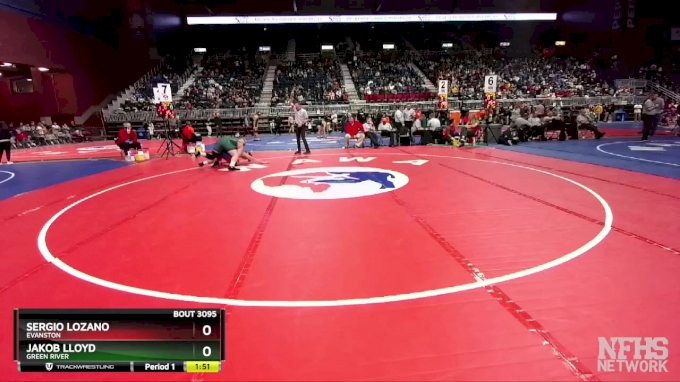 3A-215 lbs Champ. Round 1 - Jakob Lloyd, Green River vs Sergio Lozano ...