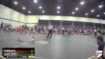 110 lbs Round 3 (4 Team) - Lauren Haag, SC Lady Reapers vs Liliana Zapote, Relentless Wrestling