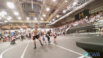 43 lbs Round Of 32 - Dawson Wise, Tecumseh Youth Wrestling vs Diesel O'Day, Choctaw Ironman