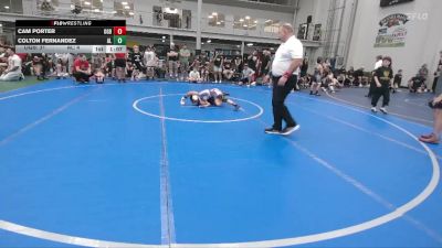 76 lbs Round 3 - Cam Porter, Ohio Gold Black vs Colton Fernandez, Aggression Legionnaires