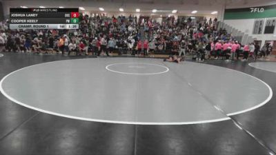 106 lbs Champ. Round 1 - Joshua Laney, Ozark High School vs Cooper Keely, Prodigy Wrestling