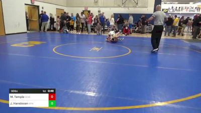 90 lbs Consi Of 8 #1 - Morgan Temple, Seneca Valley vs James Hanslovan, WPA Spartans