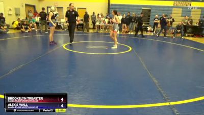 106 lbs Round 3 - Brookelyn Treaster, Kanza FS/GR Wrestling Club vs Alexis Wall, Kanza FS/GR Wrestling Club