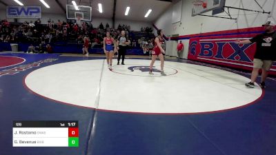 126 lbs Round Of 16 - Joscelyn Rostamo, Owasso vs Gabby Bevenue, Bixby Girls