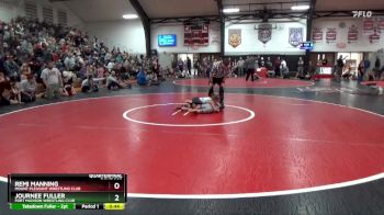 Bracket 9 lbs Quarterfinal - Remi Manning, Mount Pleasant Wrestling Club vs Journee Fuller, Fort Madison Wrestling Club
