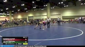 100 lbs Round 3 (10 Team) - Jillian Worthen, Iowa Pin-A-Sarus vs Kameron Easter, Charlie`s Angels-FL