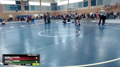 170lbs Cons. Round 7 - Isabella Chapa, Omak (Girls) vs Jessica Turner, Zillah (Girls)