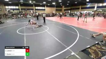 145 lbs Consi Of 32 #1 - Isaac Larson, Horizon HS vs Tristan Quinn, Yorba Linda HS