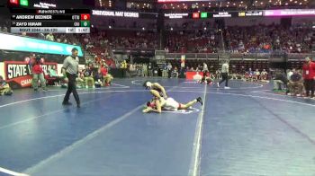 3A-120 lbs Cons. Round 2 - Zayd Igram, Cedar Rapids Jefferson vs Andrew Bedner, Ottumwa