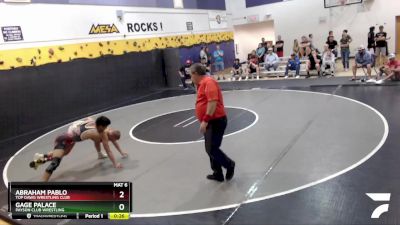 126 lbs Cons. Round 4 - Abraham Pablo, Top Dawg Wrestling Club vs Gage Palace, Payson Club Wrestling