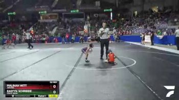 40 lbs Quarterfinal - Eastyn Schridde, Great Bend vs Malinah Witt, Abilene