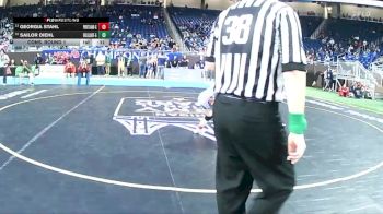 Girls-115 lbs Cons. Round 1 - Sailor Diehl, Richland Gull Lake (Girls) vs Georgia Stahl, Portland (Girls)