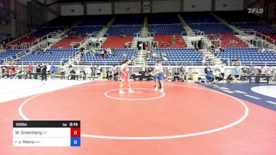 285 lbs Cons 16 #2 - Will Greenberg, OH vs Jesse Mains, WA