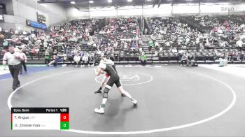 113 lbs Cons. Semi - Ezekiel Zimmerman, Hillcrest vs Trevor Angus, Uintah