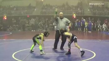 52 lbs Quarterfinal - Bryson Zunich, Purebred Elite vs Braxton Bagby, Hammer Time Wrestling Academy