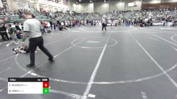 43 lbs Consi Of 8 #1 - Cooper Bradford, Run To Danger vs Brayden ONEil, Crater Mat Club