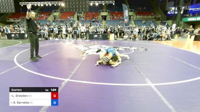 100 lbs Quarters - Lilly Breeden, MO vs Angelica Serratos, CA