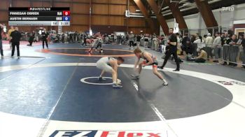 135A lbs Quarterfinal - Finnegan Obrien, Blair Academy vs Austin Bernash, Orchard