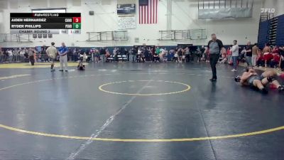 215 lbs Champ. Round 2 - Aiden Hernandez, Canby vs Ryder Phillips, Pendleton