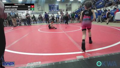 51 lbs Rr Rnd 5 - Brinley Carter, Bartlesville Wrestling Club vs Adler Cawyer, Jay Wrestling Club