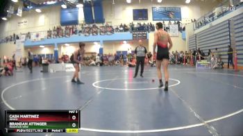 157 lbs Champ. Round 2 - Cash Martinez, Minico vs Brandan Attinger, Mountain View