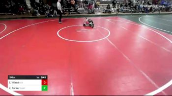 54 lbs Rr Rnd 2 - Zaydon Wiese, CES Wrestling Academy vs Kamdynn Parker, Chaparral Kids Wrestling Club