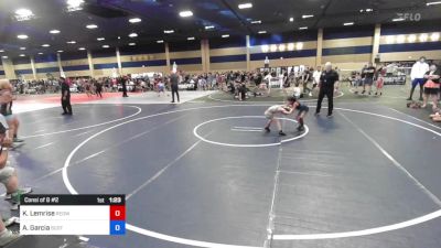 50 kg Consi Of 8 #2 - Keanu Lemrise, Redwood WC vs Abigail Garcia, Scotsmen WC