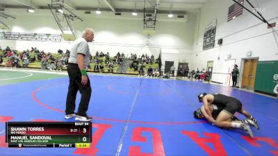 141 lbs Cons. Round 2 - Shawn Torres, Rio Hondo vs Manuel Sandoval, East Los Angeles College