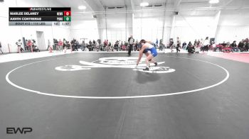 110 lbs Rr Rnd 1 - Marlee Delaney, Newkirk Girls vs Judith Contreras, Ponca City LadyCat Wrestling