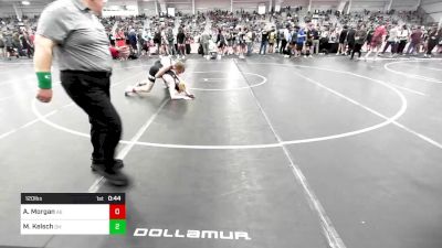 120 lbs Consi Of 64 #1 - Aidan Morgan, AE vs Mason Kelsch, OH