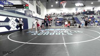 150 lbs Quarterfinal - Racen Stacy, Hilldale vs Deandre Dotson, Tulsa Hale