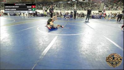 70 lbs Consi Of 8 #2 - Lincoln McCray, Carl Albert vs Kevin Aaron, Madill Takedown