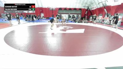 157 lbs Placement (16 Team) - Zander Bayer, Weyauwega-Fremont vs Talon Decker, Illinois Top Dawgs Navy