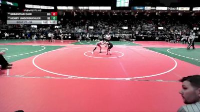 96 lbs Champ. Round 1 - Henry Ungerbuehler, MIL1 vs Sebastian Cain, Unattached