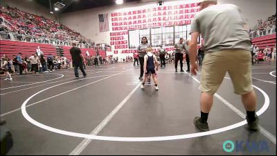 43 lbs Consi Of 16 #1 - Kennedi Vanbibber, Ponca City Wildcat Wrestling vs Roman Hayes, Carl Albert