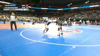 155 Class 2 lbs Semifinal - Halen Phillips, Francis Howell Central vs Ari Bartholomew, Blue Springs