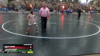 95 lbs Quarterfinal - London Moore, Next Level Wrestling vs Gavin Horne, TNWA