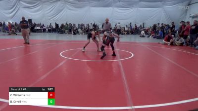 120 lbs Consi Of 8 #2 - Zavian Williams, Fayetteville vs Beckett Orrell, Windsor