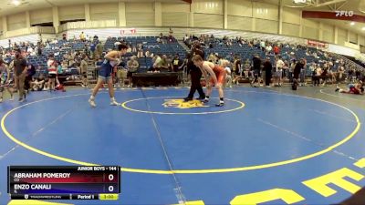 144 lbs Cons. Round 5 - Abraham Pomeroy, CO vs Enzo Canali, IL