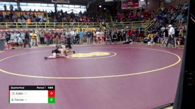 170 lbs Quarterfinal - Charlie Cobb, St. Xavier vs George Ferree, Trinity