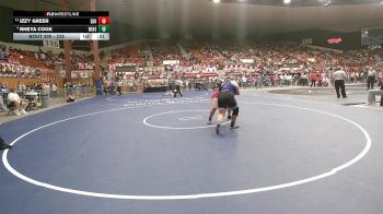 235 lbs 3rd Place Match - Izzy Greer, El Dorado HS vs Rheya Cook, Winfield HS
