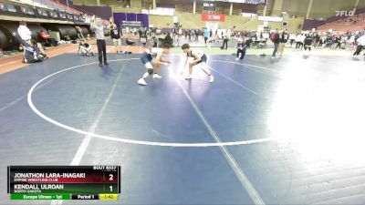 163-164 lbs Round 3 - Kendall Ulroan, North Dakota vs Jonathon Lara-Inagaki, Empire Wrestling Club