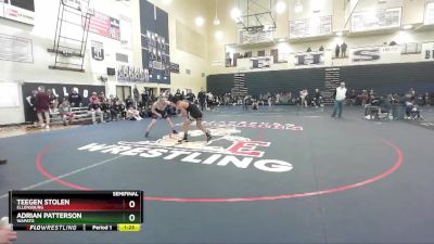 150 lbs Semifinal - Adrian Patterson, Wapato vs Teegen Stolen, Ellensburg