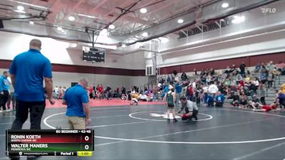 42-46 lbs Quarterfinal - Walter Maners, Monrovia WC vs Ronin Koeth, North Hardin WC