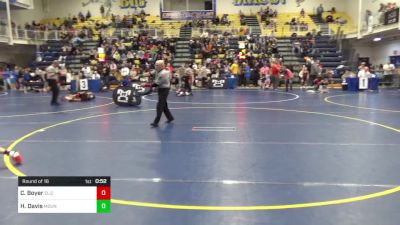 60 lbs Round Of 16 - Chase Boyer, Elizabeth Forward Warriors vs Hunter Davis, Mountaineer Elite