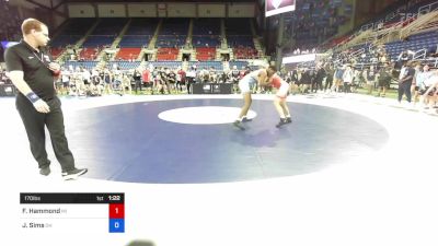 170 lbs Cons 32 #2 - Frederick Hammond, Michigan vs Jonathan Sims, Ohio